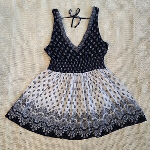 Aeropostale Navy and White Mini Dress